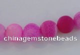 CAG7503 15.5 inches 6mm round frosted agate beads wholesale