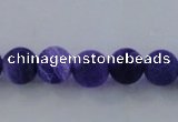 CAG7511 15.5 inches 6mm round frosted agate beads wholesale