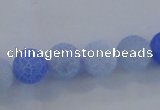 CAG7528 15.5 inches 8mm round frosted agate beads wholesale