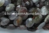 CAG754 15.5 inches 8*10mm faceted oval botswana agate beads