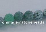 CAG7543 15.5 inches 6mm round frosted agate beads wholesale