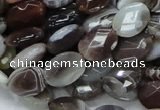 CAG756 15.5 inches 10*14mm faceted oval botswana agate beads