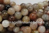CAG763 15.5 inches 8mm round yellow agate gemstone beads wholesale