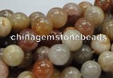 CAG764 15.5 inches 10mm round yellow agate gemstone beads wholesale