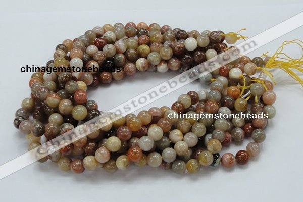 CAG764 15.5 inches 10mm round yellow agate gemstone beads wholesale