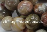 CAG768 15.5 inches 18mm round yellow agate gemstone beads wholesale