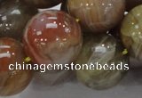 CAG769 15.5 inches 20mm round yellow agate gemstone beads wholesale