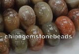 CAG771 15.5 inches 12*18mm rondelle yellow agate gemstone beads