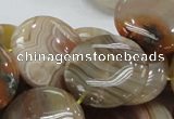 CAG778 15.5 inches 25mm flat round yellow agate gemstone beads