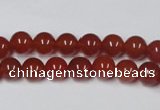 CAG7857 15.5 inches 6mm round red agate beads wholesale