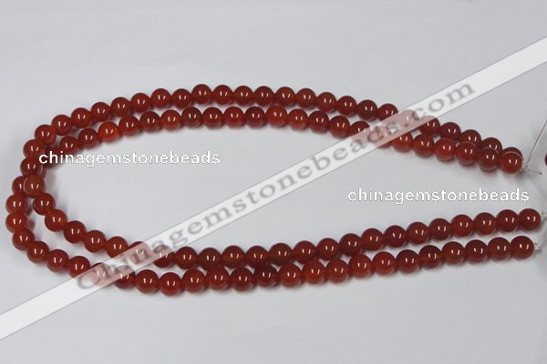 CAG7857 15.5 inches 6mm round red agate beads wholesale