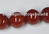 CAG7858 15.5 inches 20mm round red agate beads wholesale