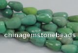 CAG7876 15.5 inches 8*10mm faceted teardrop grass agate beads