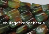 CAG790 15.5 inches 10*14mm rectangle rainbow agate gemstone beads