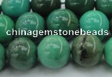 CAG7907 15.5 inches 14mm round grass agate beads wholesale