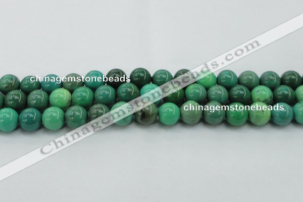 CAG7907 15.5 inches 14mm round grass agate beads wholesale