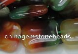 CAG793 15.5 inches 22*30mm rectangle rainbow agate gemstone beads