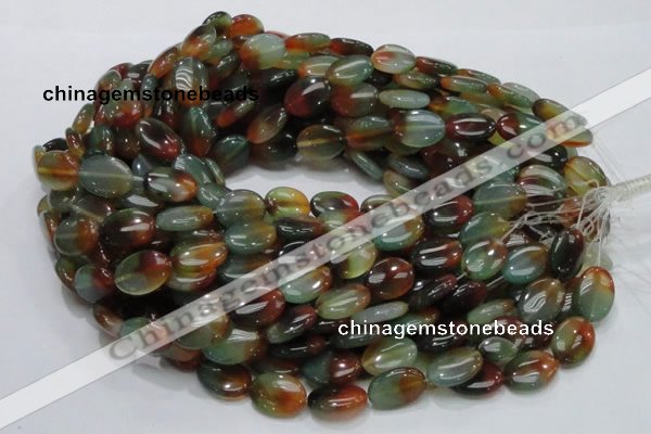 CAG795 15.5 inches 13*18mm oval rainbow agate gemstone beads