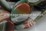 CAG800 15.5 inches 20*30mm oval rainbow agate gemstone beads