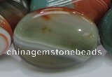 CAG801 15.5 inches 30*40mm oval rainbow agate gemstone beads