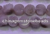 CAG8430 15.5 inches 10mm coin grey druzy agate gemstone beads