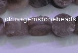 CAG8432 15.5 inches 14mm coin grey druzy agate gemstone beads