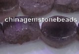 CAG8446 15.5 inches 20*30mm oval grey druzy agate gemstone beads