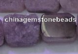 CAG8456 15.5 inches 20*30mm rectangle grey druzy agate gemstone beads