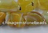 CAG8503 15.5 inches 15*20mm - 18*25mm freeform dragon veins agate beads