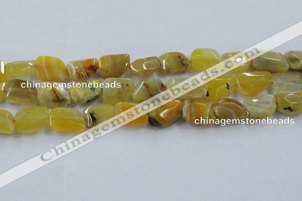 CAG8503 15.5 inches 15*20mm - 18*25mm freeform dragon veins agate beads