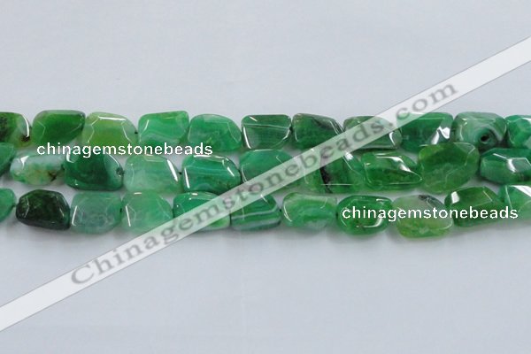 CAG8505 15.5 inches 15*20mm - 18*25mm freeform dragon veins agate beads