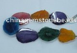 CAG8534 15.5 inches 40*45mm - 45*55mm freeform dragon veins agate beads