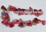 CAG8542 Top drilled 15*20mm - 25*30mm freeform dragon veins agate beads