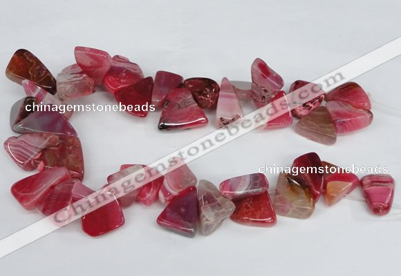 CAG8542 Top drilled 15*20mm - 25*30mm freeform dragon veins agate beads