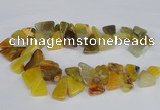 CAG8543 Top drilled 15*20mm - 25*30mm freeform dragon veins agate beads