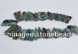 CAG8548 Top drilled 8*30mm - 12*45mm sticks ocean agate beads