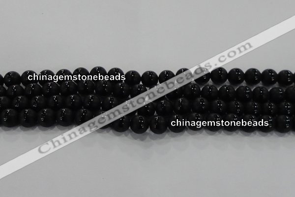 CAG8675 15.5 inches 6mm round matte tibetan agate gemstone beads