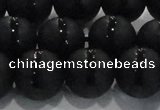 CAG8678 15.5 inches 12mm round matte tibetan agate gemstone beads