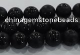 CAG8685 15.5 inches 6mm round matte tibetan agate gemstone beads