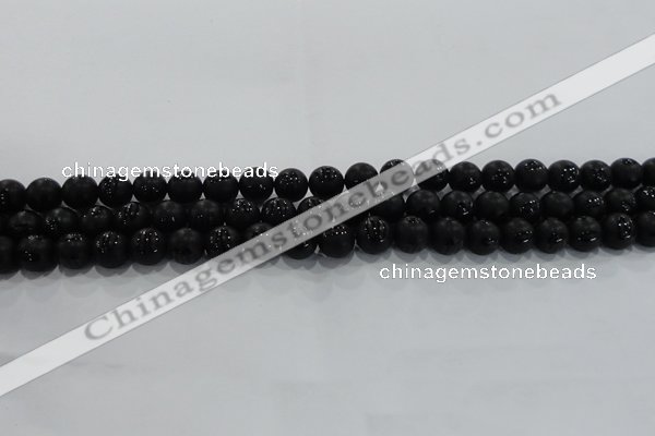 CAG8685 15.5 inches 6mm round matte tibetan agate gemstone beads