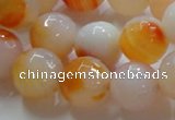 CAG869 15.5 inches 16mm faceted round agate gemstone beads