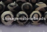 CAG8703 15.5 inches 12mm round matte tibetan agate gemstone beads