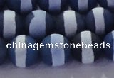 CAG8718 15.5 inches 12mm round matte tibetan agate gemstone beads