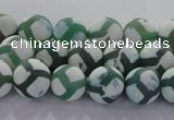 CAG8720 15.5 inches 6mm round matte tibetan agate gemstone beads