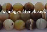 CAG8726 15.5 inches 8mm round matte madagascar agate beads