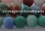 CAG8732 15.5 inches 10mm round matte madagascar agate beads