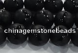 CAG8737 15.5 inches 14mm round matte tibetan agate gemstone beads