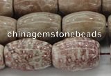 CAG8766 15.5 inches 15*20mm rice chrysanthemum agate beads