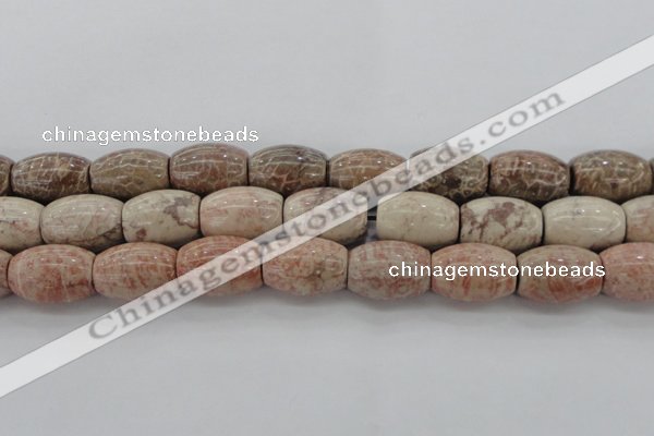 CAG8767 15.5 inches 18*25mm rice chrysanthemum agate beads