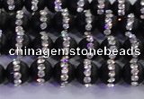CAG8840 15.5 inches 6mm round matte agate with rhinestone beads